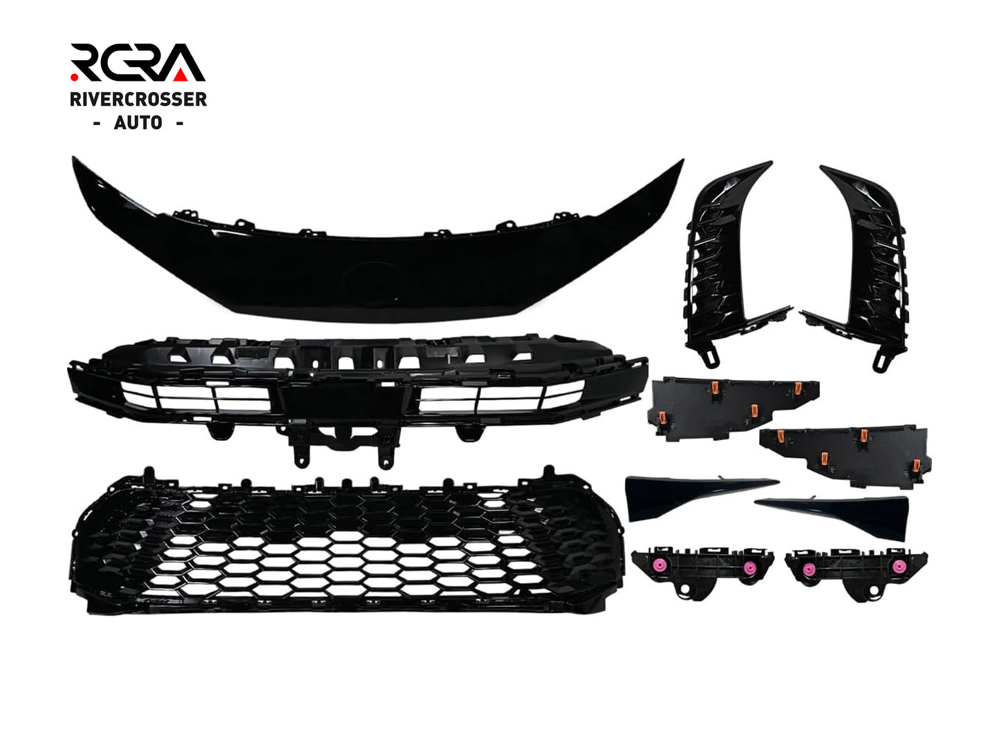 2024-2025 Toyota Camry SE/XSE Grille Set (Aftermarket)