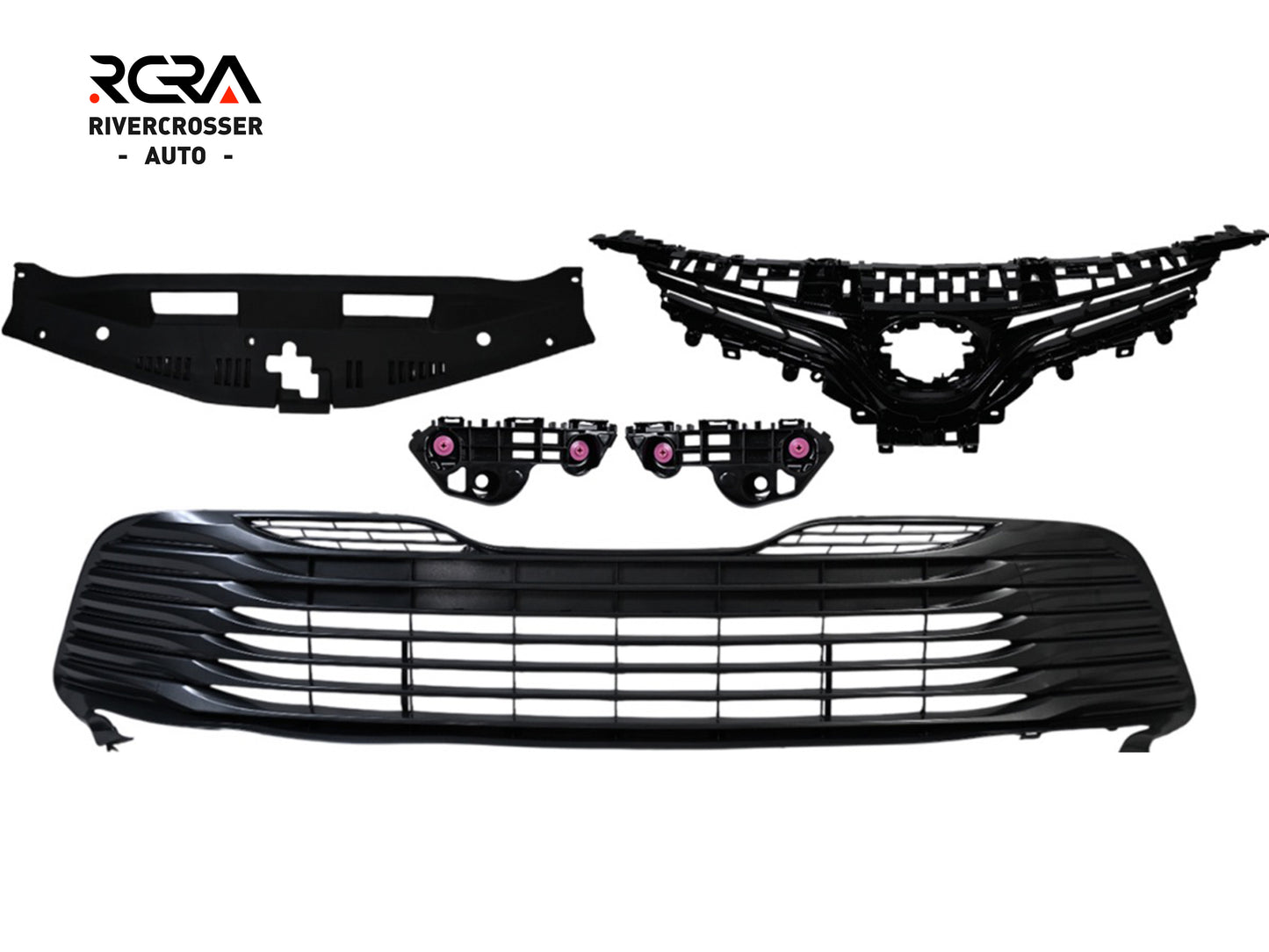 2018-2020 Toyota Camry LE/XLE Grille Set (Aftermarket)