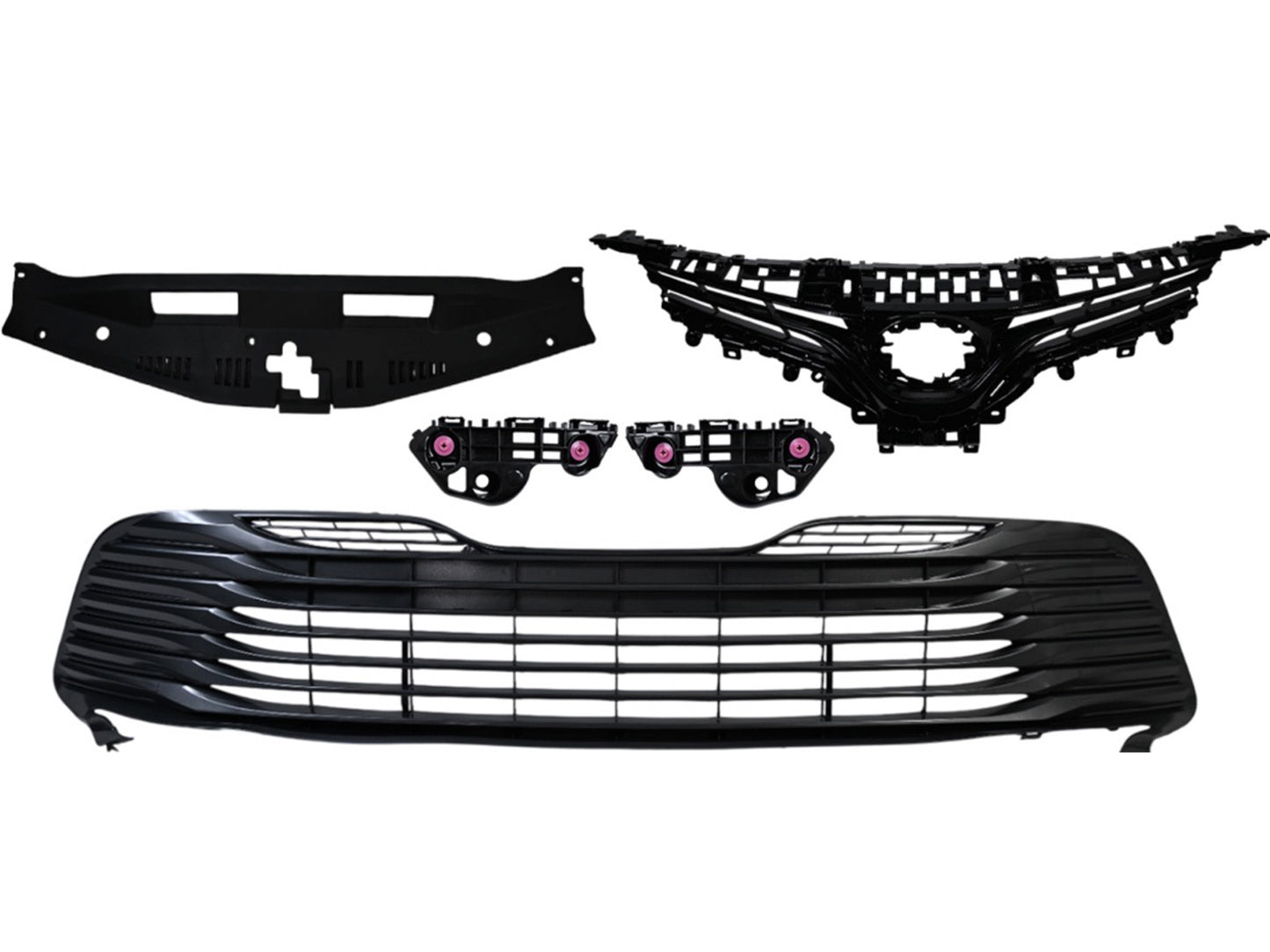 2018-2020 Toyota Camry LE/XLE Grille Set (Aftermarket)