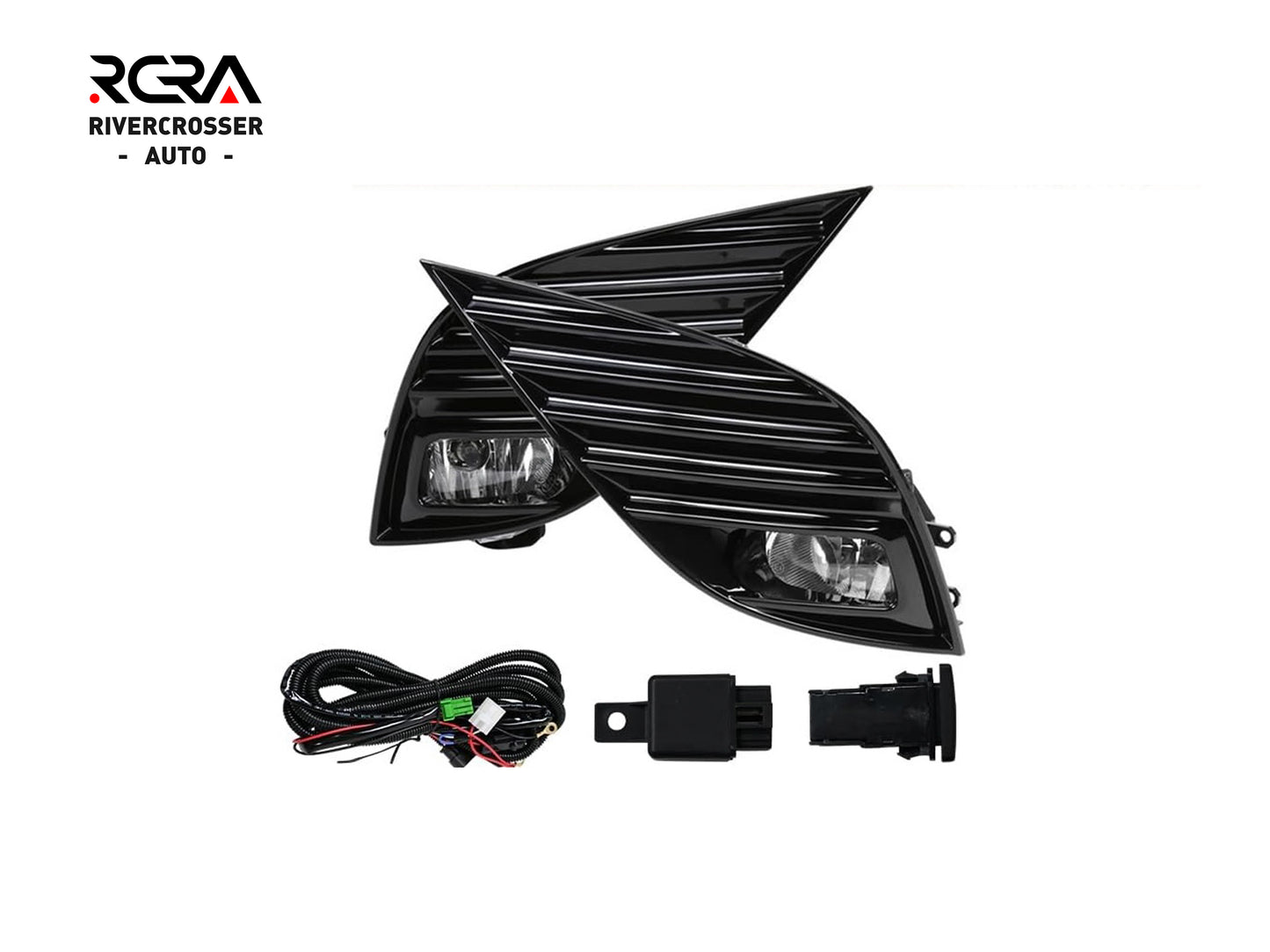 2018-2020 Toyota Camry L/LE/SE/XLE/XSE Fog Lights With Halogen Bulbs (Aftermarket)