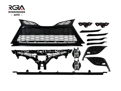 2021-2023 Toyota Camry SE/XSE Grille Set With LED Fog Lights (Aftermarket)