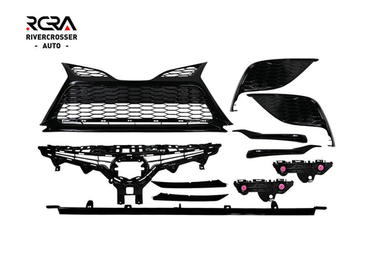2021-2023 Toyota Camry SE/XSE Grille Set Without Hole On Fog Light Cover (Aftermarket)