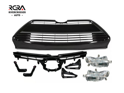 2017-2018 Toyota Corolla L/LE/XLE Grille Set (Aftermarket)