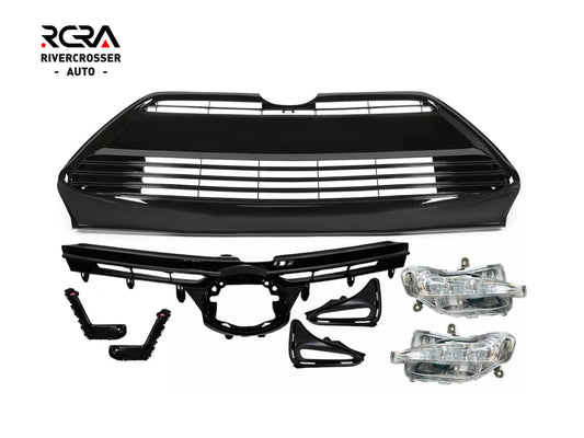 2017-2018 Toyota Corolla L/LE/XLE Grille Set (Aftermarket)