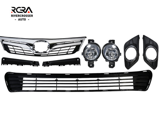 2012-2014 Toyota Camry L/LE/XLE Grille Set With Halogen Fog Lights (Aftermarket)