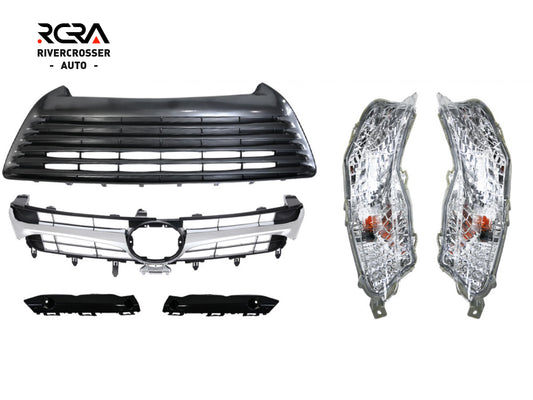 2015-2017 Toyota Camry LE/XLE Grille Set With Halogen DRL Fog lights (Aftermarket)