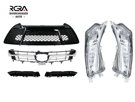 2015-2017 Toyota Camry SE/XSE Grille Set With LED DRL Fog Lights (Aftermarket)